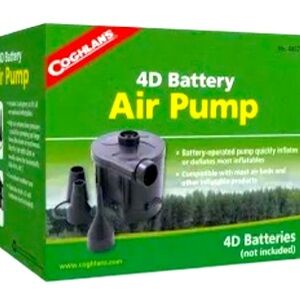 Coghlan’s Portable Air Pump NIB Camping 
Air Mattress Balloons Parties